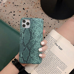 Retro Snake Grain Silicone Shockproof Phone Case For iPhone 11 12 Pro Max Mini X Xs XR 7 8 Plus SE 2 Luxury Pattern Cover