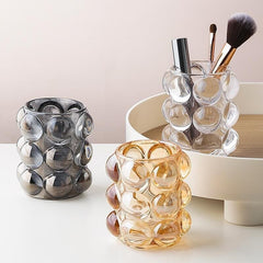 Creative Nordic Ins Wind Ball Glass Pen Holder Storage Cosmetic Brush Bucket Desktop Ornaments Candlestick Candle Cup Vase