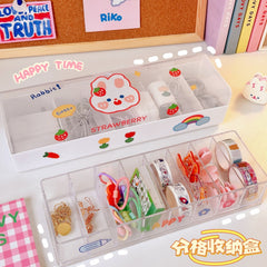 Cute Data Cable Storage Box Mobile Phone Charging Cable Storage Box Charger Cable Management Box Set Line Pay-off Organizer Rack