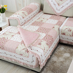 Cotton Fabric Four Seasons Sofa Cover Couch Cover Floral Plaid Printed Sofa Towel for Living Room Wedding