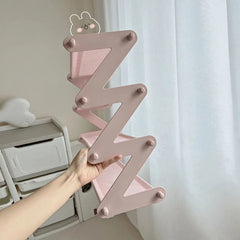 Yickyue Folding Shoe Rack DIY Assembly Stackable Plastic Shoe Shelf Space Saving Home Bathroom Dorm Mini Shoe Storage Cabinet Holder