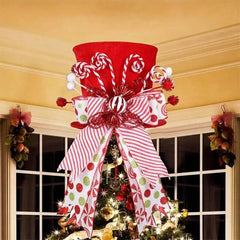 YICKYUE - Christmas Tree Topper Hat Christmas Decorations for Home 2024 Pendant Xmas Tree Ornaments Navidad Natal New Year Gift 2025