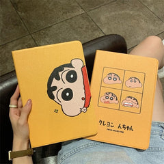 Crayon Shin-chan iPad Air Case Air 4 Silicone Protective Case For iPad Pro Mini 4 5 10.2 inch 8th Anti-drop Soft Cover Gift