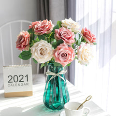 Nordic Simulation Rose Silk Flower Fake Flower Wedding Decoration Valentine's Day Gift Simulation Flower Plants Fake Plant Wall