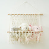 Nursery Toy Macrame Shelves Organizers Storage Boho Home Decor Display Stand Shelf for Kids Living Room Bedroom Decoration Gift