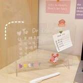 Simple Transparent Acrylic Daily Moments Photo Memo Message Board Note Board Student Mini Writing Board Bulletin Board