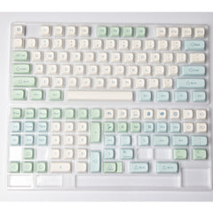 133 Keys Ice Mint Keycaps PBT Dye Sublimation XDA Profile For MX Switch Mechanical Keyboard 61/64/68/87/96/104/108 XDA Keycaps
