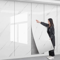 1 roll marble thick foam wallpaper waterproof and antifouling self-adhesive wall sticker suitable for bedroom and living room