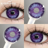 YICKYUE 1 Pair Purple Lenses for Eyes Color Contacts Lens Anime Pink Lenses Blue Pupils for Eyes Y2K Lenses for Natural Eyes