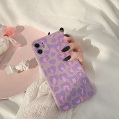 Pink heart Zebra pattern for iphone 12 Pro Max case for iphone 11 Pro Max 12 mini 7 8 plus XR XS MAX soft silicone Cover fundas