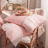 IG Fashion A pair of pillow cases Princess lace Castle girl style pillow case pure cotton decorative pillow bedroom