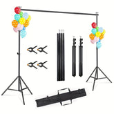 YICKYUE Backdrop Stand 10x7ft (WxH) Photo Studio Adjustable Background Stand, Metal Balloon Arch Stand, Wedding Arches For Ceremony, Rectangular Backdrop Stand For Anniversary Birthday Party Bridal Shower Decoration Home Decor