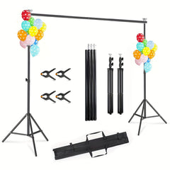 YICKYUE Backdrop Stand 10x7ft (WxH) Photo Studio Adjustable Background Stand, Metal Balloon Arch Stand, Wedding Arches For Ceremony, Rectangular Backdrop Stand For Anniversary Birthday Party Bridal Shower Decoration Home Decor