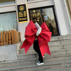 YICKYUE - DIY Giant Bow Wall Hanging Pendant Ornaments Sponge Paper 3mm Material Pack Restaurant Shop Wall Wedding Christmas Home Decor