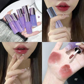 YICKYUE - Clear Water Light Solid Lip Gloss Jelly Purple Lip Tint Mirror Glass Lips Glaze Shiny Moisturising Lipstick Lasting Makeup