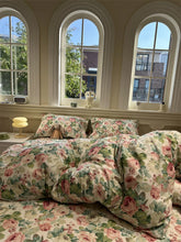 YICKYUE - Chinese pastoral romantic flower dance bed pure cotton four-piece cotton bed and breakfast quilt cover