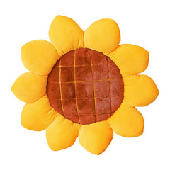 Lovely Sun Flower Plush Seat Cushion Soft Fluffy Indoor Home Decor Cushions Chair Cushion Pillows for Living Room Couch Pillow