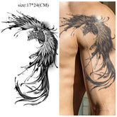 YICKYUE - Phoenix Temporary Tattoos,Tattoo Stickers,Waterproof Long-Lasting 15 Days,Semi-Permanent Fake Tattoo,body art for Men Women