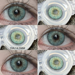 YICKYUE New Fashion Color Contact Lenses for Eyes Brown Eyes Contacts Lenses Colorful Makeup Blue Eyes Lenses Yearly 2pcs=1pair