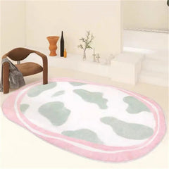 YICKYUE - Flower Living Room Non-slip Carpet Simple Girl Bedroom Bedside Carpets Leisure Restaurant Coffee Table Large Area Decorative Rug