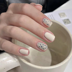 YICKYUE - MEC 1-8PCS Cheese Ice Cream Sequins Gel Nail Polish 2025 Fall Winter Simple Gentle Fresh Fairy Cream Sequins Nail Art Supplies