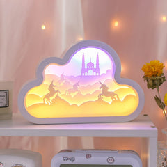 Desk Decoration Paper Carving Light Female High-level Birthday Gifts for Girls Creative Exquisite Lamp Beside Night Light