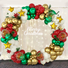 YICKYUE - Christmas Balloon Garland Arch Kit Merry Christmas Decoration For Home 2023 Cristmas Balloons Xmas Gifts New Year Baloon