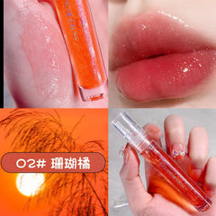 New Jelly Moisturizing Mirror Lip Glaze Shimmer Shining Liquid Lipgloss Plumper Lips Makeup Clear Lip Gloss Bulk Lipstick Gloss