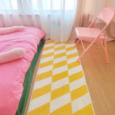YICKYUE - Bedroom Rug Room Decor Carpet Bedside Mat Home Decoration Yellow Floor Mats Soft Fluffy Plush Long Area Rugs