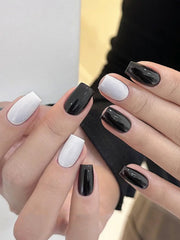 YICKYUE - 15ml Black And White Gel Nail Polish Starter Pure Soak Off No Wipe Nail Gel Polish Suitable For All Seasons, 4 Colors For Choose