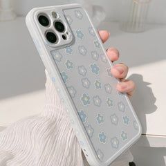 Ins Jane style flower cute phone case silicone cover funda for iphone 8 7 plus x xr xs max 12 mini 11 pro max capa conque