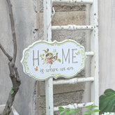 Yickyue Welcome Home Front Door Welcome Sign 3D Embossed Rectangular Metal Sign Hanging Sign, Portico, Outdoor Home Decoration