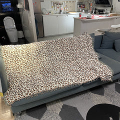 Aggcual leopard spots Decorative Blanket Animal Pattern Sofa Blanket throw Ethnic Bedspread Picnic Camping mat RV decor