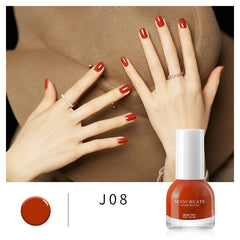 Normal Nail Polishes Without Lamp Quick Drying Nail Art Tearable Glitter Sequins Matte Water-based Nail Polish for Manicure New