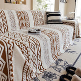 Bohemian Winter Thick Velvet Sofa Towel Multi Functional Dustroof Sofa Towel Cover for Living Room Plush Knee Blanket for Office