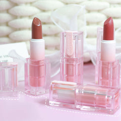 Yickyue Mirror Water Light Lipstick Girl Mirror Water Light DuDu Lip White Lip Gloss Girl Lips Make-up New Square Tube Lipstick Girls