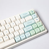 133 Keys Ice Mint Keycaps PBT Dye Sublimation XDA Profile For MX Switch Mechanical Keyboard 61/64/68/87/96/104/108 XDA Keycaps