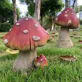 YICKYUE Creative Mushrooms Outdoor Garden Decoration for Lawn and Kindergarten Landscaping