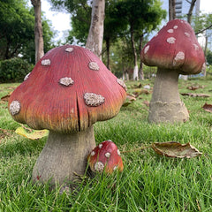 YICKYUE Creative Mushrooms Outdoor Garden Decoration for Lawn and Kindergarten Landscaping