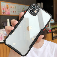 Luxury Silicone Airbag Shockproof Clear Phone Case For iPhone 11 12 Pro Max Mini X Xs XR 7 8 Plus SE2 2022 Lens Protection Cover