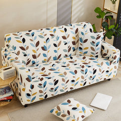 Flowers Pattern Elastic Sofa Cover Tight Wrap All-inclusive Slip-resistant Sofa Towel Sectional Couch Cover 1/2/3/4 seater