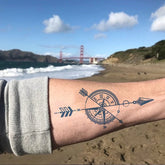 YICKYUE - Permanent Temporary Tattoo Sticker for Men Boys Long-Lasting 1-2 Weeks Waterproof & Realistic Body Arrow Tattoo Stickers