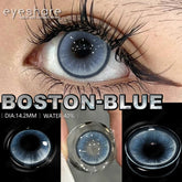 YICKYUE - Contact Lenses 2pcs/pair Color Blue Contact Lens Eye Color Cosmetic Blue Colored Contact Lens Beauty Eye Makeup