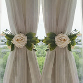 2 PCS Flowers Curtain Tie-back Curtain Decor Decorative Curtains Home Decoration Accessories For Living Room Bedroom Window