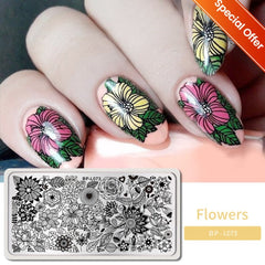 BORN PRETTY Christmas Nail Stamping Plates Fashion Artist Gemetory Texture Image Nail Stamp Template Art Printing Stencil Tools