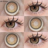 YICKYUE 1 Pair Natural Color Contact Lenses Korean Brown Lenses Beauty Fashion Gray Lense Blue Lenses with High Quality Lens
