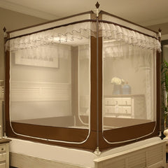 New Mosquito Net Household Encrypted Mongolian Bag Installation-Free Baby Drop-Resistant Children's Fence Bedroom Drop-Resistant