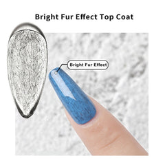 SKVP 8ML Faux Fur Top Coat Gel Nails Gel Matte Effect Soak Off UV Gel Nail Polish Base Gel Fur Varnish Nail Art Manicure Gel