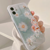 Ins laser bracelet silicone cover cute phone case for iphone 12 mini 11 pro max 8 7 plus x xr xs max woman girl shell funda
