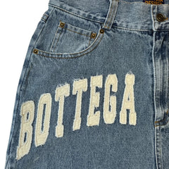 Hearujoy 90s Streetwear Y2K Retro Denim Shorts Washed Tassel Alphabet Embroidery Pattern Jorts Men Harajuku Hip Hop Trend Versatile Unisex Baggy Shorts